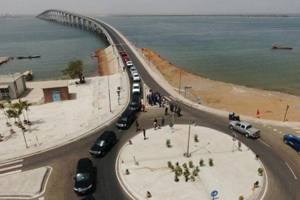 The inauguration of the Foundiougne bridge