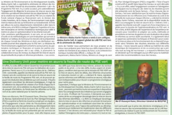 Closing of the work of the Intensive Workshop for structuring the PSE VERT Program