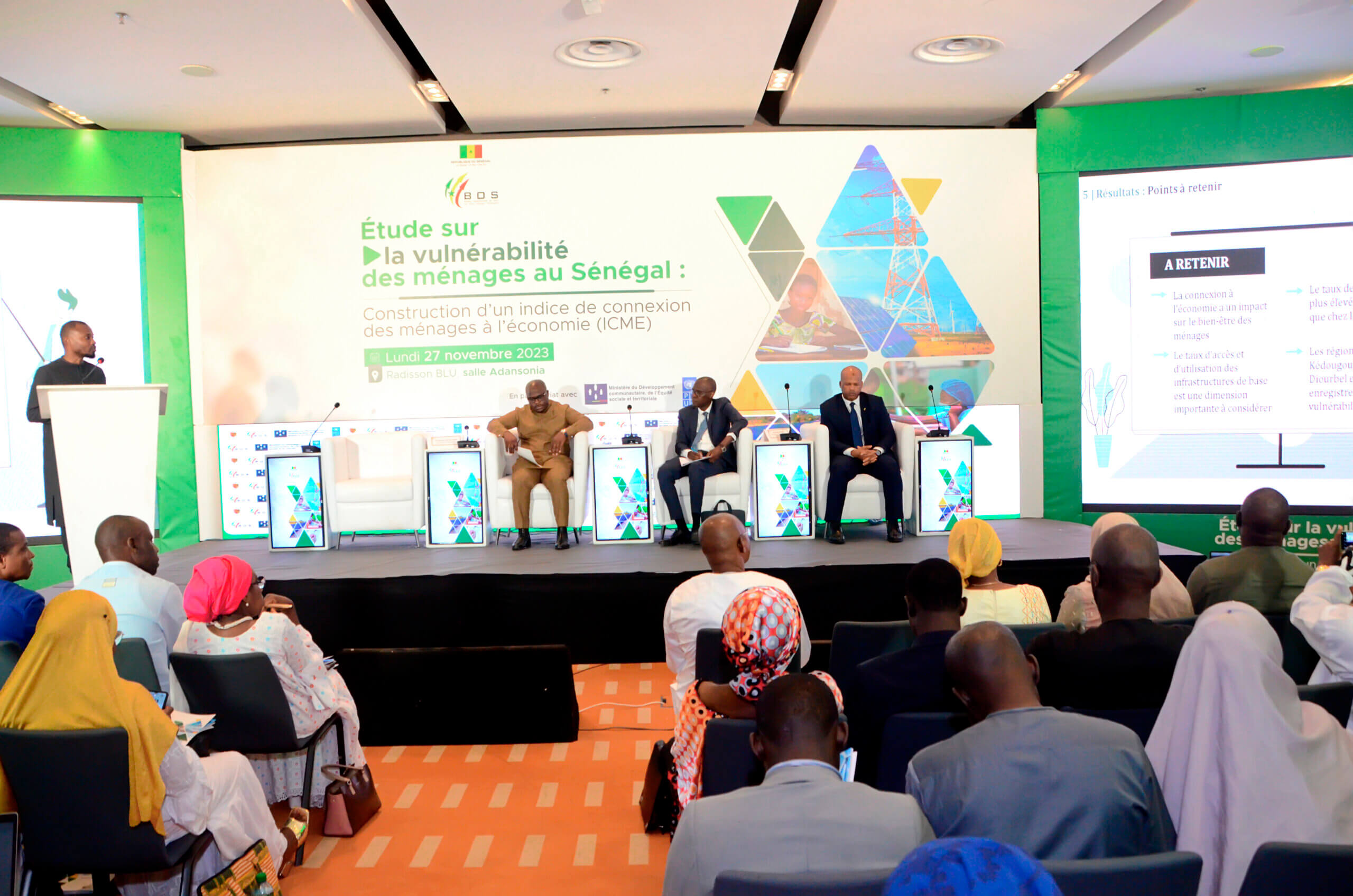 National study restitution workshop on household vulnerability: Construction of an index of connection to the economy (ICME)